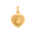 Złoty medalik z Matką Boską Częstochowską