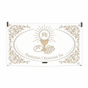 Pudełko drewniane pamiątka I Komunia Świętej