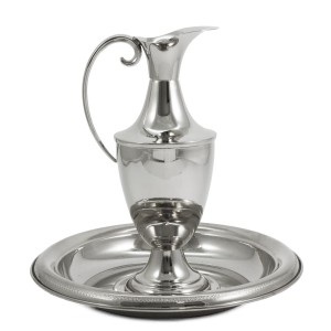 Naczynie liturgiczne niklowane do ablucji  S/154; lavabo niklowane