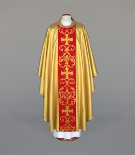 złoty ornat ze stułą