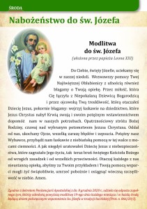 Nabożeństwo do Świętego Józefa - format A5