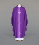 Ornat z ozdobnym pasem koloru fioletowego 1-518-44