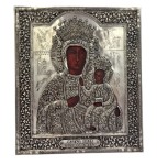 Ikona kuta w metalu Matka Boża Częstochowska