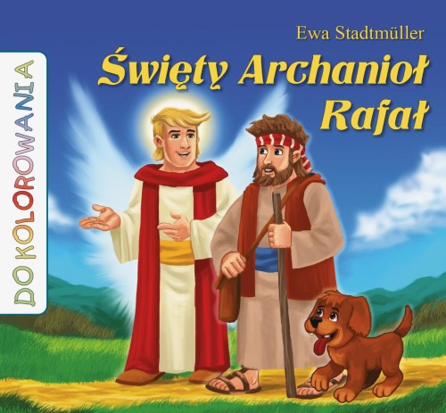 Święty Archanioł Rafał - kolorowanka-1