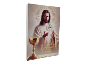 Obrazek z Chrystusem Pamiątka I Komunii Świętej 
