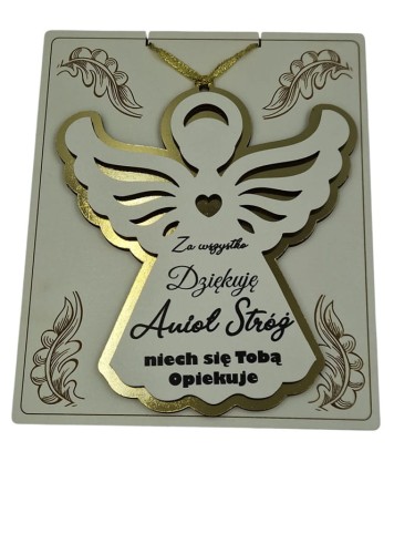 aniołek drewniany