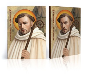 Ikona z certyfikatem - Święty Bernard z Clairvaux