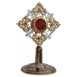 Relikwiarz bogato zdobiony 24 cm 