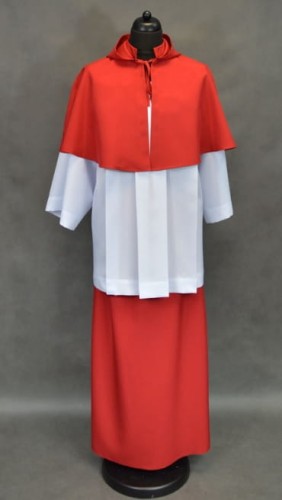 Strój ministrancki czerwony-1
