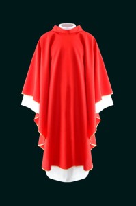 Ornat do koncelebry w kolorze czerwonym