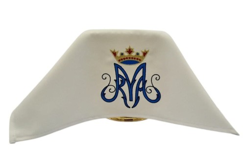 welon na kielich liturgiczny z haftem Maryjnym