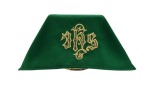 Zielony welon na kielich z IHS