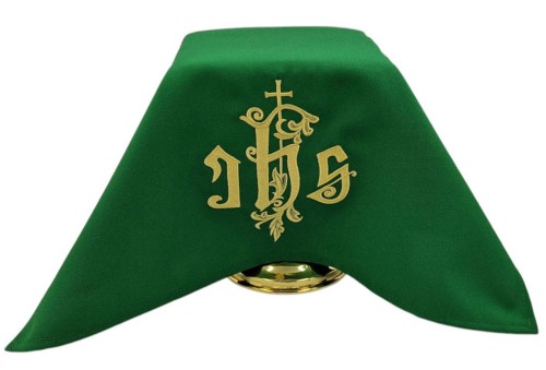 Welon kielichowy zielony IHS z krzyżem