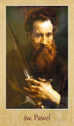 Obrazki religijne – Święty Paweł z modlitwą  100 szt-1