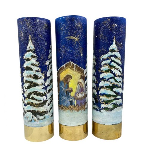 tryptyk świec ołtarzowych