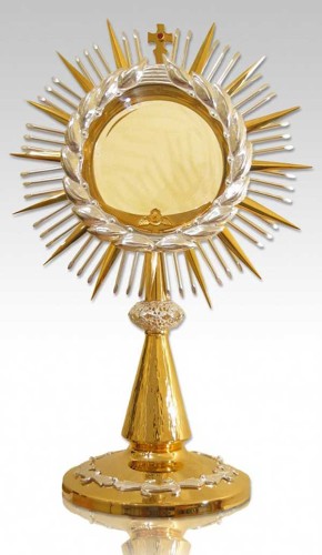 monstrancja na dużą hostię