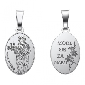 Medalik srebrny  – Święta Dominika 