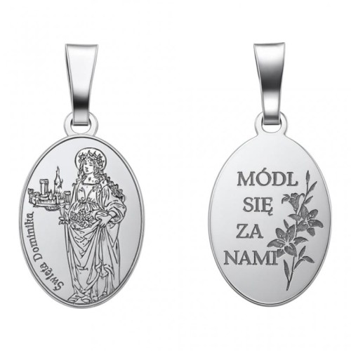 Medalik srebrny  – Święta Dominika