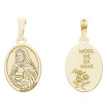  Medalik pozłacany srebrny Ag 925 – Święta Kinga | Patronka górników
