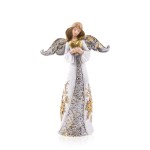 Anioł z serduszkiem - figurka żywiczna