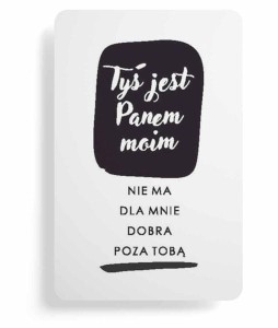  Magnes na lodówkę – „Tyś jest Panem moim” (ciemny)