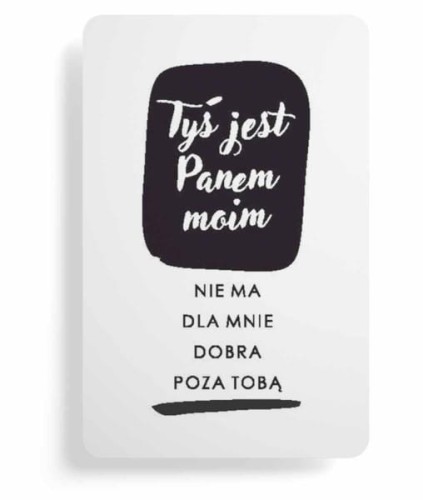 Magnes na lodówkę – „Tyś jest Panem moim” (ciemny)