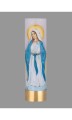 Świeca Liturgiczna na Wkład Olejowy z Wizerunkiem Matki Bożej Niepokalanej-2