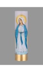 Świeca Liturgiczna na Wkład Olejowy z Wizerunkiem Matki Bożej Niepokalanej