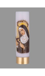 Świeca Liturgiczna na Wkład Olejowy – Św. Rita z Cascii