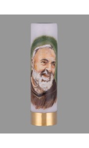 Świeca Liturgiczna na Wkład Olejowy – Św. Ojciec Pio