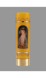 Świeca liturgiczna na wkład olejowy – Jezu, Ufam Tobie