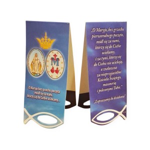 Zakładka magnetyczna - Cudowny medalik - O Maryjo bez grzechu...