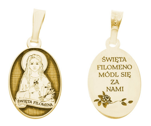 medalik Św. Filomena