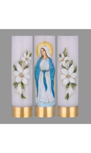 tryptyk świec ołtarzowych