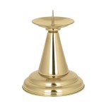 Lichtarz mosiężny na świecę ołtarzową