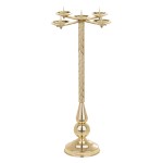 Świecznik wysoki mosiężny - lichtarz adwentowy