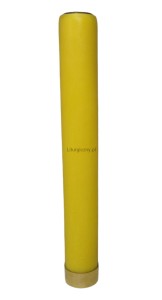 Świeca ołtarzowa olejowa 001-40 biała / żółta 40 cm