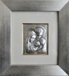 Obraz religijny z wizerunkiem Świętej Rodziny.