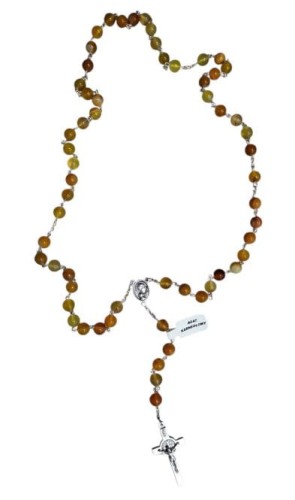 Różaniec agat karneolowy-1