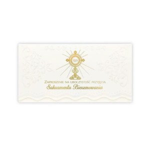 Zaproszenie na uroczystość sakramentu Bierzmowania - 10 szt.