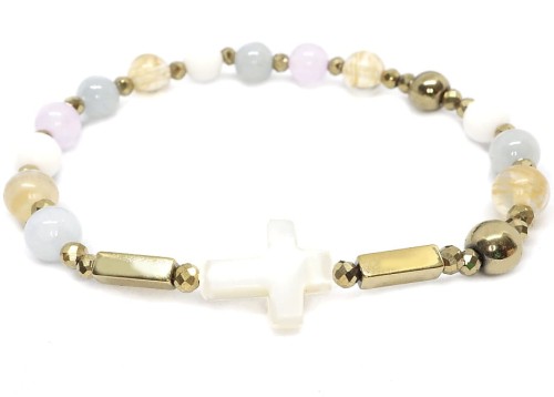 Różaniec dziesiątka z kamieni naturalnych-1