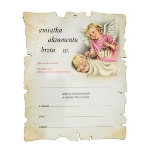 PAMIĄTKA SAKRAMENTU CHRZTU ŚWIĘTEGO