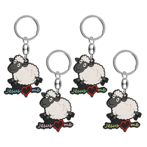 Brelok - owieczka - JESUS LOVE ME