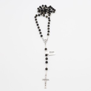 Różaniec obsydian złocisty 6 mm