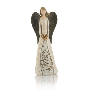 Nowoczesna figurka anioła z sercem 