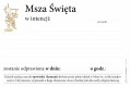 Intencja Mszy Świętej - (format A6) - 250 szt.-2