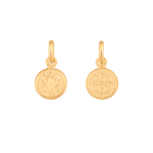 Medalik Benedykta ze złota