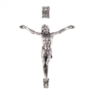 Metalowy korpus 14,5 cm kolor srebrny