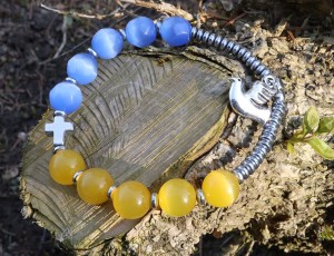 Różaniec - bransoletka na rękę - dziesiątka - bierzmowanie 