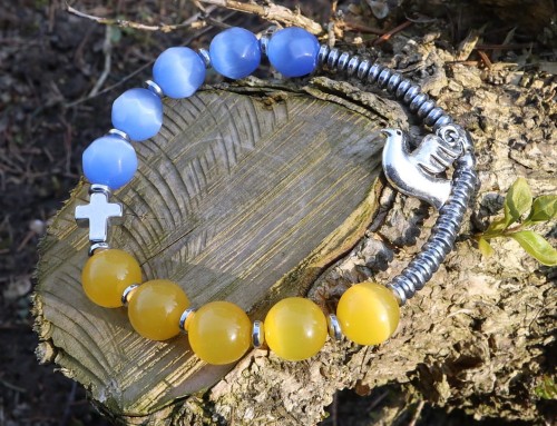 Różaniec - bransoletka na rękę - dziesiątka - bierzmowanie